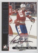 2006 In the Game-Used International Ice Signature Series Paul Henderson Auto 0a4