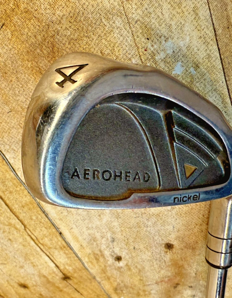 PRO SELECT AEROHEAD NICKEL 4 IRON REGULAR FLEX STEEL SHAFT 38.5" ⛳GOOD / FAIR⛳ - Image 4 of 4