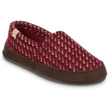 Acorn Women  s Garnet Patterned Moccasin Slipper Sz 5-6