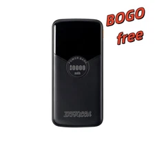 BOGO free Power Bank black Portable Charger durable 10000mAh backup 2 PCS total