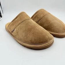 SUPERLAMB MENS SHEEPSKIN HARD SOLE CLOG SLIPPERS SIZE 8