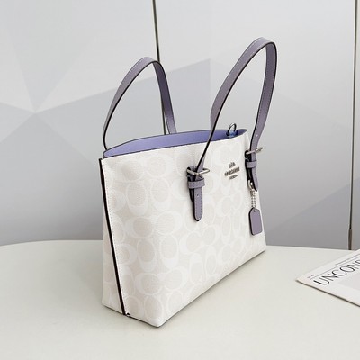 【人気】COACHトートバッグ「MOLLIE TOTE 25」 ホワイト美品✨ Coach Mollie Tote Bag 25 | Brixton Baker