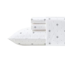 Nautica - Full Sheets, Cotton Percale Bedding Set, Casual Home Decor Star Sp...
