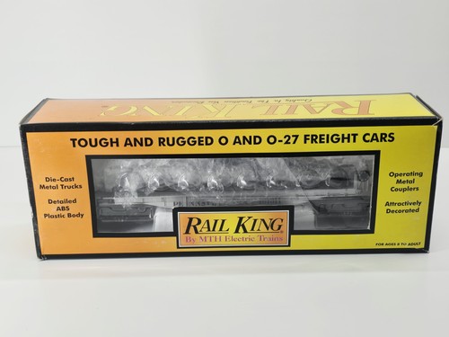 MTH - O - Pennsylvania Flat Car con 8 juegos de ruedas #30-7687 - Falta juego de ruedas | Condition: Used