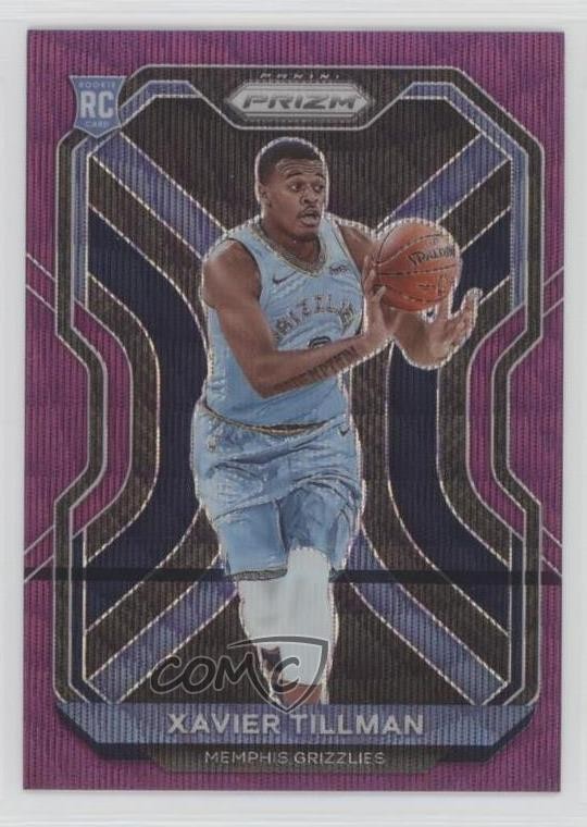 2020-21 Panini Prizm Purple Wave Prizm Xavier Tillman #299 Rookie RC 0o6v