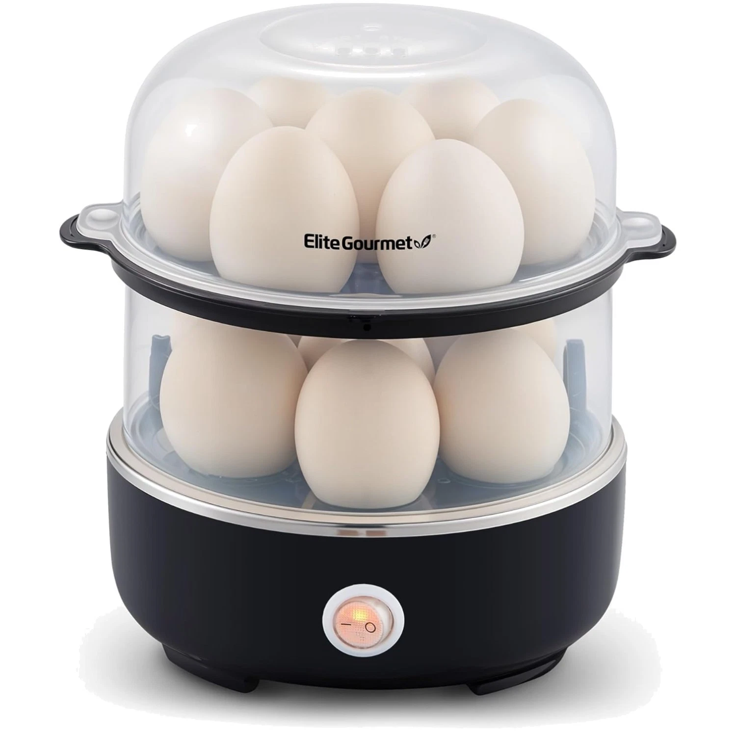 Easy Egg Cooker, 14-Egg Capacity, Auto Shut-Off, Black