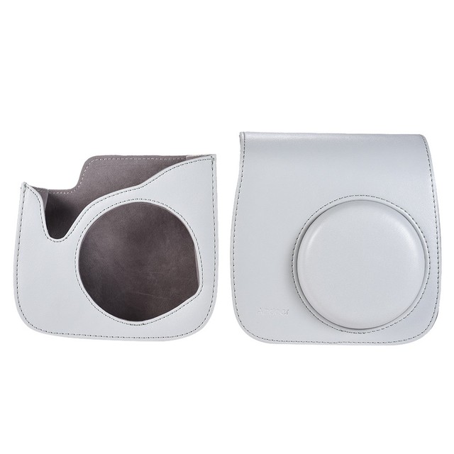 PU Instant Camera Case For Mini 9/8 White 5P1I