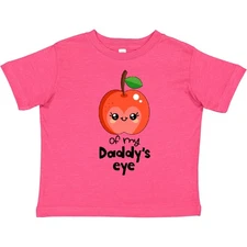 Inktastic Apple Of My Daddy's Eye Cute Red Apple Toddler T-Shirt Children Daddy