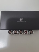 Universal Fits Porsche Tire Air Valve Stem Caps Cover for Cars 5 Count W/box