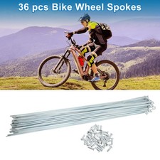 36 Set 14G Bicycle Spokes 280mm Bike Wheel Spokes Galvanized Carbon Steel