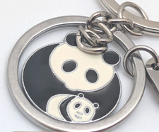 Panda Bears Forever Keychain Charms