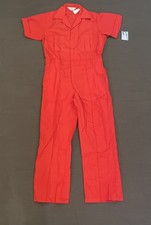 Walls Coveralls 38 Short Red Work Wear Short Sleeve Made In USA Vintage NEW