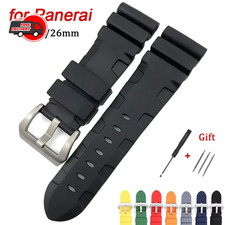 22mm 24mm 26mm Silicone Strap for Panerai Rubber Waterproof Band for SUBMERSIBLE