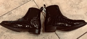 patent leather paddock boots