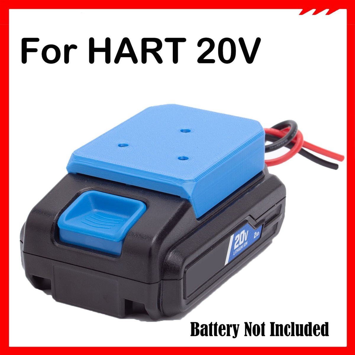 For HART 20V Series Lithium Battery Power Wheels Adapter with 14