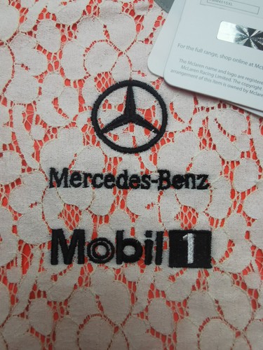 Vodafone McLaren Mercedes F1 Team Womens UK XL Lace Short Sleeve Top (NWT) BOSS - Picture 11 of 19