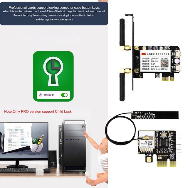 Tuya smart phone remote computer boot card radio frequency shutdown remote I9T1 Tuya smart phone remote computer boot card radio frequency shutdown remote I9T1