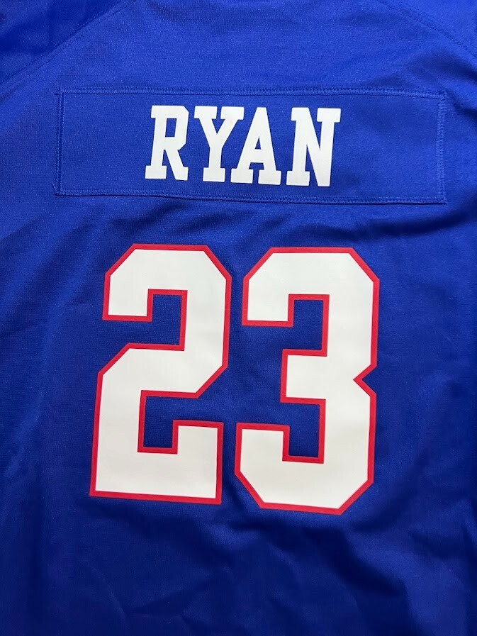 New York Giants Ryan #23 Reebok Jersey Womens Extra Large Blue Short Sleeve. thumbnail 3