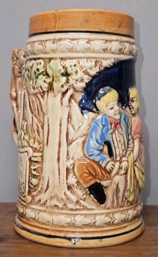 Vintage German Ceramic Beer Stein Decor HEALS ALL PAIN Made In Japan 5¼" Tall - Picture 7 of 9