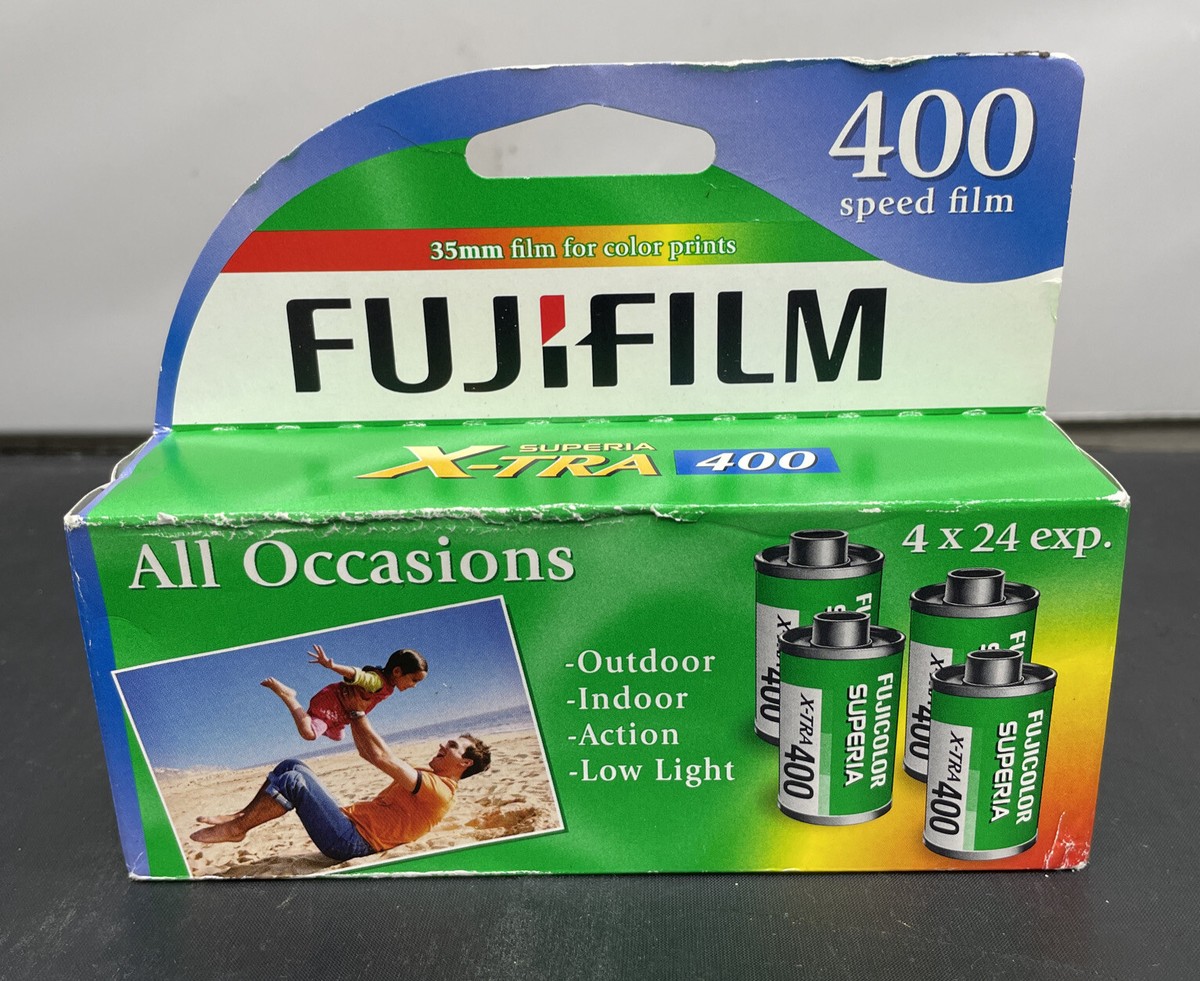 Fujifilm Fuji 400 Color 35mm Camera Film 4 Pk ISO 24 Exposure EXP