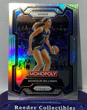 2024 WNBA Panini Monopoly Prizm #19 Monique Billings Dallas Wings Silver Prizm