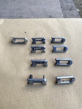 Used Genuine Ford Metal Boot Bonnet Badge Letters - PRICE FOR 1 ♻️