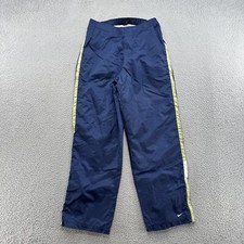 Vintage Nike Black Tag Track Nylon Pants Elastic Waist Women s Size Large 12-14