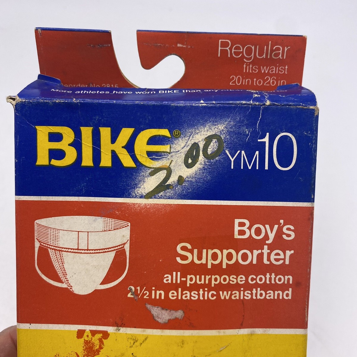 Vintage Bike Athletic Supporter YM 10 Boys Jockstrap Sz
