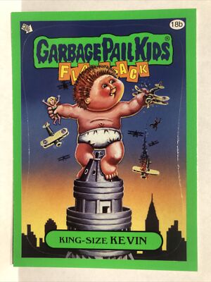 Garbage Pail Kids Topps Sticker 2011 Flashback Series 3 Green King Size Kevin 18