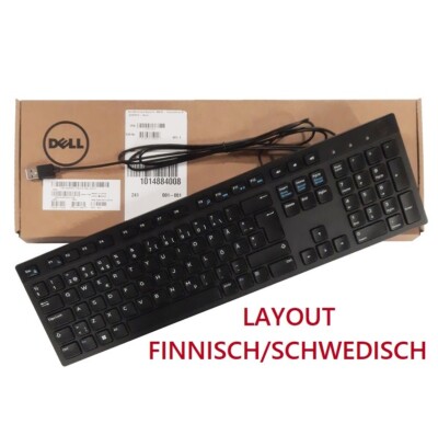 Dell KB216 Multimedia Keyboard Tastatur QWERTY 580-ADHC, SWE/FIN, kabelgebunden