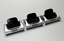 ⭕️ SET OF 3 NEW ZIPPO MAGNETIC LIGHTER DISPLAY STAND NEW OLD STOCK