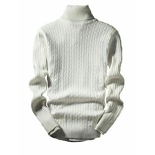 Men Warm Cotton RoundNeck Pullover Jumper Sweater Tops   ALL SIZES  