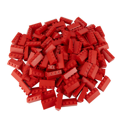 LEGO  2x4 Dachsteine Schrägsteine Rot Haus Dach - verschiedene Mengen - 3037 NEU