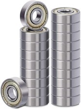 20 Pack 608 ZZ Ball Bearing, Bearing Steel  Double Iron Sealed 8mm x 22mm x 7mm