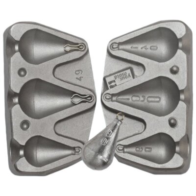 ANGELN Gussform Angelblei Birnenblei,Tropfenblei,20-60 und  70-120g,Angelgewichte | eBay.de