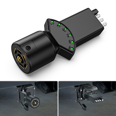 1Pc 4Pin 7Way Blade Trailer Light Circuit Tester Multi-Function LED Light Tester