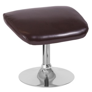 Flash Furniture Egg Series LeatherSoft Ottoman Brown (CH162430OBNLEA) - Click1Get2 Half Price