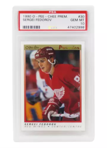 Sergei Fedorov 1990 O-Pee-Chee OPC Premier #30 RC Rookie Card - PSA 10 GEM MINT