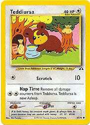 Pokemon Neo Discovery  65/75 Teddiursa Card