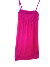 Ann Taylor Loft Cotton  Blend Magenta Summer Dress- Size XS NWOT