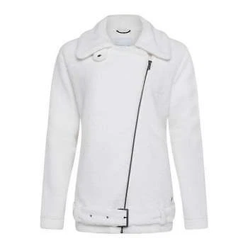 Belted fleece best sale jacket