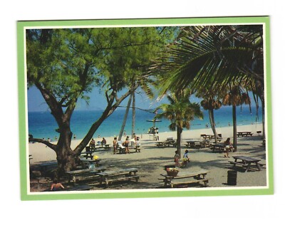 Haulover Beach Along the Sandy Beaches of Miami Beach, Florida Postcard Unposted