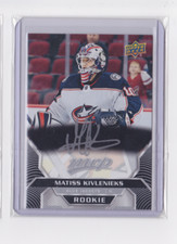 2020-21 UD MVP SILVER SCRIPT ROOKIE MATISS KIVLENIEKS #242 COLUMBUS BLUE JACKETS