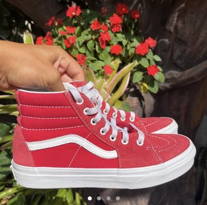 red.vans ebay red