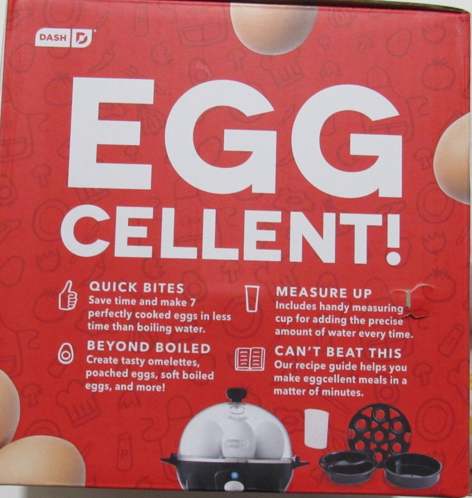 Dash Rapid Egg Cooker - 7 Egg Capacity for Hard Boiled, Poached & Omelettes