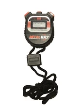 Metrx Stopwatch Digital LCD Sports Counter Timer Watch w/ Lanyard Stop Watch NIB