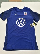 USMNT pre match nike volkswagen blue S Vaporknit Size Small Soccer Jersey USA VW