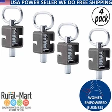 4PK Weld-On Steel Spring Latch Lock Assembly for Utility Trailer Gates – 5/8"