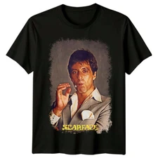 Scarface (1983) Movie Poster Inspired T-Shirt Retro Crime Thriller Tee Unisex