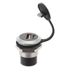 USB Panel Mount Coupler Female to Female Bulkhead Extension Usb Coupler Usb